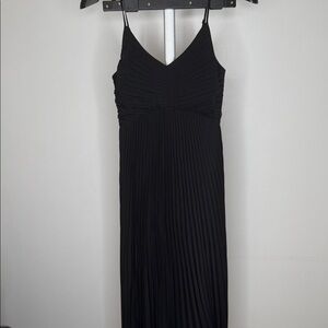 Babaton Black Pleated Maxi Dress
